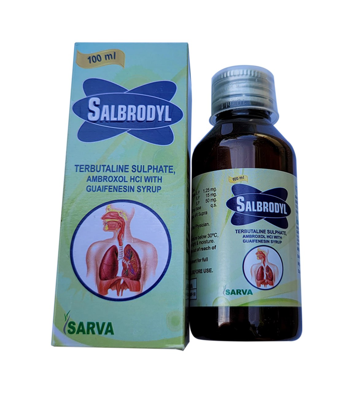 Terbutaline Sulphate, Ambroxol HCI with Guaifenesin Syrup (SALBRODYL)